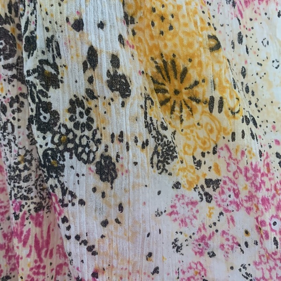 Women M Anthro PILCRO and the letterpress Splatter Button Down Smock Top Relaxed - Picture 14 of 14